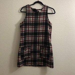 OBO Plaid mini dress with pockets forever 21